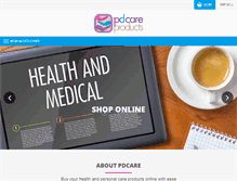 Tablet Screenshot of pdcareproducts.com